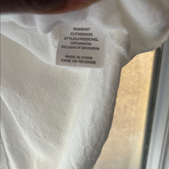 Love on a Hanger White Smocked Ruffled Blouse - Picture 7 of 9